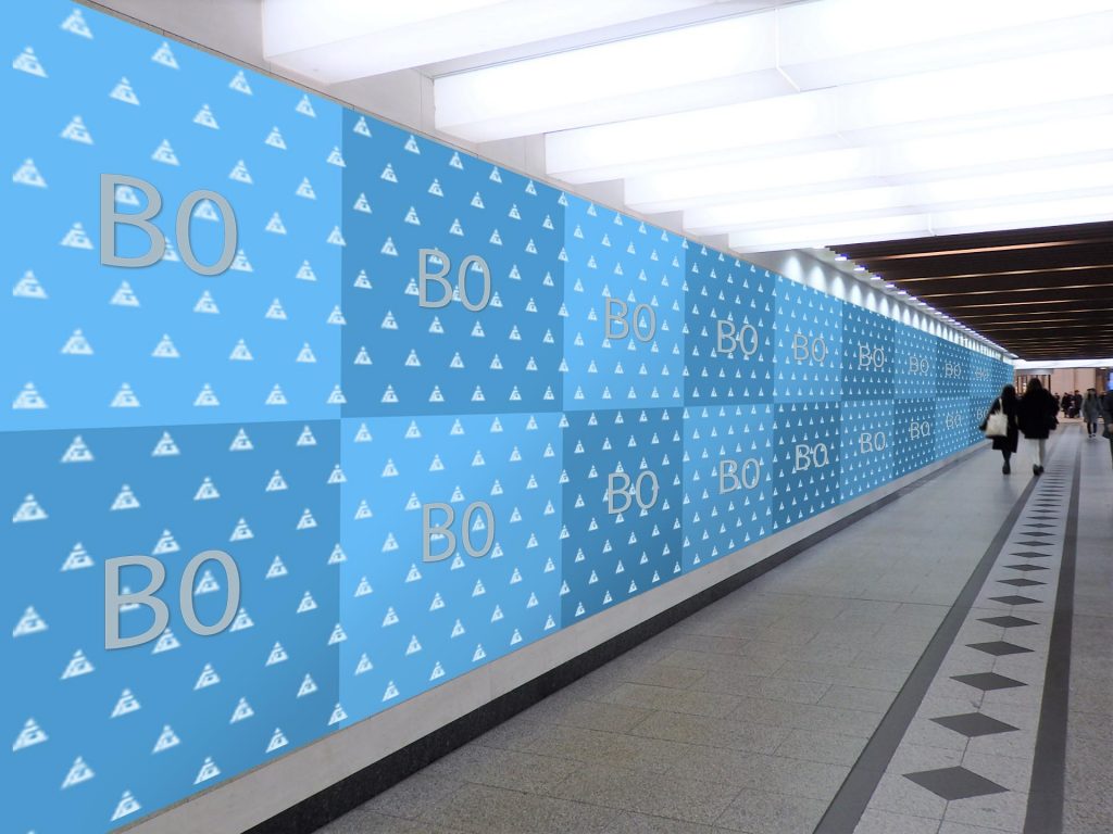 ロングセット60　阪急大阪梅田駅　交通広告　ポスター