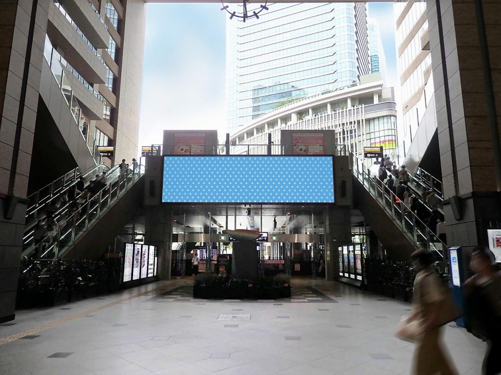 JR大阪駅　ビジョン　DS　暁の広場　交通広告　広告媒体